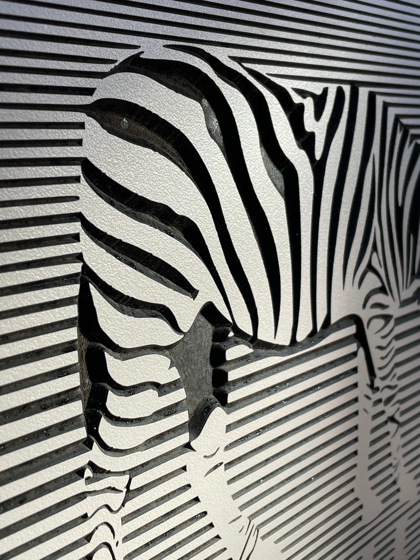 HPL Bild „Zebra am Wasser“